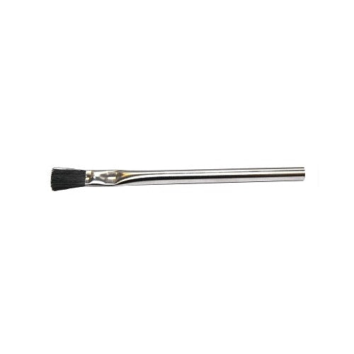 ANCHOR BRAND Acid Brush 3/8 in W, 3/4 in trim, black bristle with tin ferrule on metal handle, acid brush
