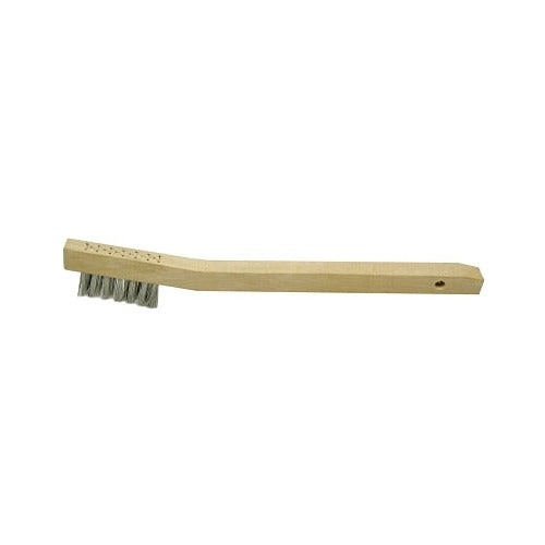 ANCHOR BRAND Chipping Hammer Brush 3 x 7 rows stainless steel wire, bent wood handle, scratch brush