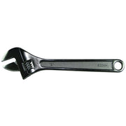 Adjustable Wrench, 12 in L, 1-1/2 in Opening, Chrome Plated