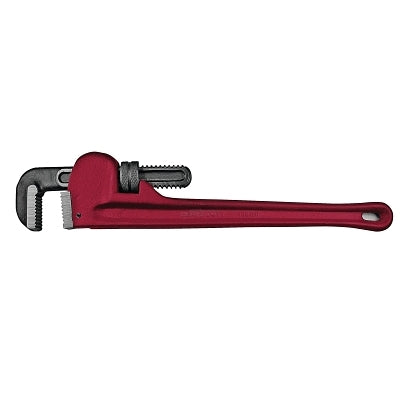 Adjustable Pipe Wrench, 15° Head Angle, Drop Forged Steel Jaw, 12 in