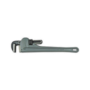ANCHOR BRAND aluminum pipe wrench, 36 in, 15 degree head angle, drop forged steel jaw, gray pipe wrench