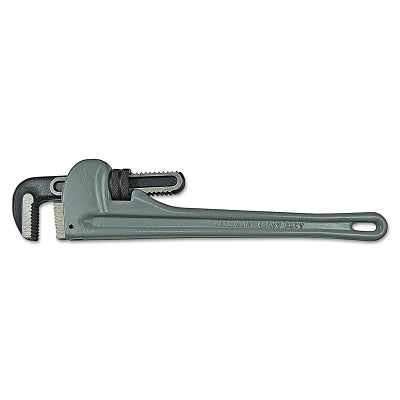 Aluminum Pipe Wrench, 15° Head Angle, Drop Forged Steel Jaw, 36 in