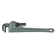 Aluminum Pipe Wrench, 15� Head Angle, Drop Forged Steel Jaw, 18 in