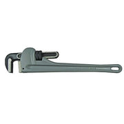 Aluminum Pipe Wrench, 15° Head Angle, Drop Forged Steel Jaw, 24 in