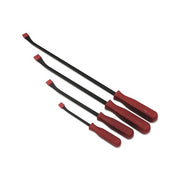 ANCHOR BRAND Pry Bar Set 4-Pc with 8 in, 12 in, 18 in, 24 in red handled flat bars, pry bar set