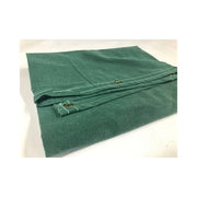 ANCHOR BRAND protective tarp, 10 ft W x 12 ft L, mildew and water resistant green canvas, tarp