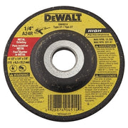 Type 27 Grinding Wheel, 4-1/2 in dia, 7/8 in Arbor, 13300 RPM, 24 Grit