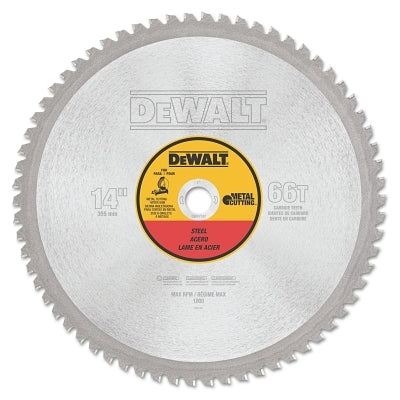 Metal Cutting Saw Blade, 14 in, 1 in Arbor, 1800 RPM, 66 Teeth