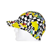 Comeaux Caps Style 1000 single-sided welding cap checkerboard racing print one-size cotton welder cap