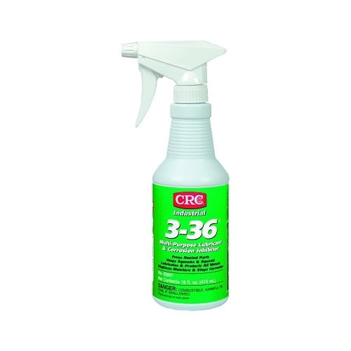 CRC 3-36 multi-purpose lubricant corrosion inhibitor 16 oz green trigger spray bottle multi-purpose lubricant