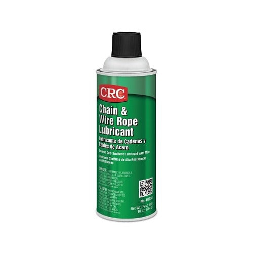 CRC Chain and Wire Rope Lubricant 10 oz green aerosol can synthetic moly formula lubricant spray
