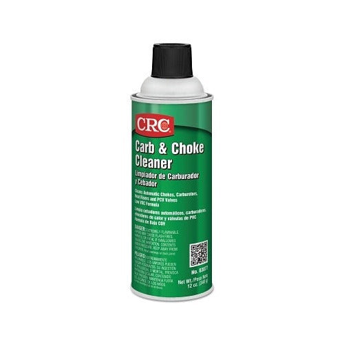 CRC Carb and Choke Cleaner 16 oz green aerosol can low VOC formula cleans carburetors chokes PCV valves