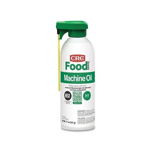 CRC Food Grade Machine Oil 16 oz white aerosol can NSF H1 certified multipurpose lubricant 2-way valve food grade lubricant