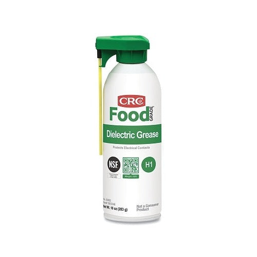 CRC Food Grade dielectric grease 16 oz aerosol can NSF H1 green actuator 10 wt oz NLGI 2 dielectric grease compound