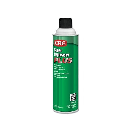CRC Super Degreaser Plus 17 oz aerosol can green and white label non-chlorinated industrial cleaner spray