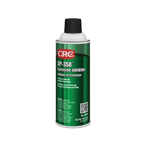 CRC SP-350 corrosion inhibitor aerosol can, 16 oz, green label, black actuator cap, long-term rust preventive