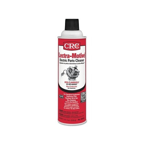 CRC Lectra-Motive electric parts cleaner 20 oz aerosol can non-flammable non-conductive red label chemical parts cleaner