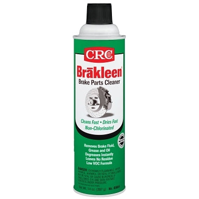 Brake Parts Cleaner, 14 oz Aerosol Can, Solvent Odor, Non-Chlorinated, Less Than 45% VOC
