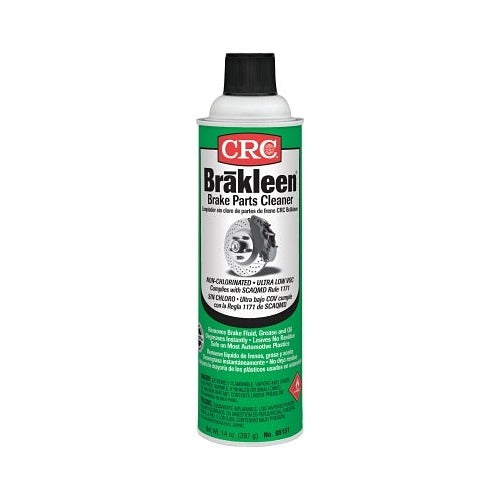 CRC Brakleen brake parts cleaner 20 oz green aerosol can non-chlorinated ultra low VOC SCAQMD 1171 brake parts cleaner