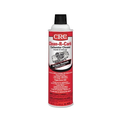 CRC Clean-R-Carb carburetor cleaner 16 oz aerosol can red and white label 50-state formula solvent spray