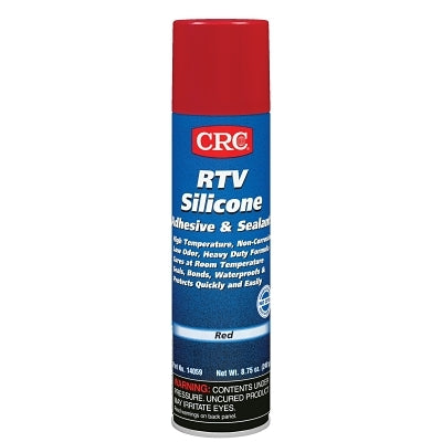 RTV Silicone Adhesive and Sealant, 8 oz Pressurized Tube with Select-A-BEAD Nozzle, 6.5 wt oz, Red
