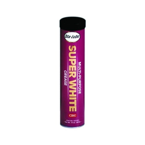 CRC Sta-Lube Super White multi-purpose grease 14 oz cartridge tube purple label food-grade NLGI multi-purpose grease