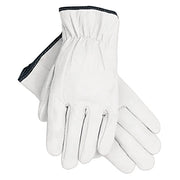 Premium Grade Grain Goatskin Drivers Gloves, 3601, Large, Unlined, White
