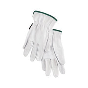 Premium Grade Grain Goatskin Drivers Gloves, 3601, Medium, Unlined, White