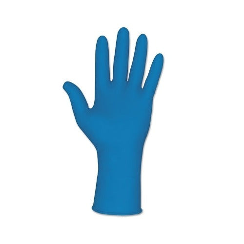 MCR Safety SensaTouch disposable glove latex 11 mil X-Large blue smooth finish extended cuff disposable gloves