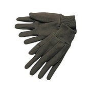 MCR Safety 7100 cotton jersey gloves large brown knit fabric full coverage ribbed cuff work gloves