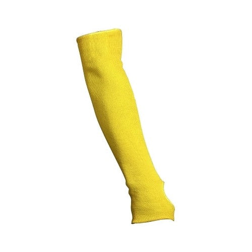 MCR Safety 9378 Cut Pro A3 Kevlar cut-resistant sleeve, yellow, 18 in length, thumb slot, pair of two sleeves