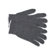 MCR Safety string knit gloves large size gray regular weight knit wrist cuff safety gloves