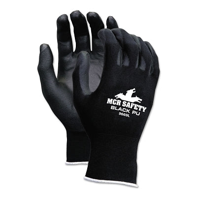 NXG PU Coated Work Gloves, 9669, Large, Black