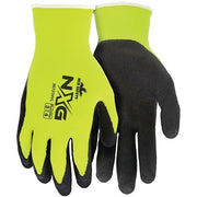 NXG Work Gloves, Large, Black/Hi-Viz Yellow