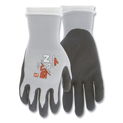 NXG Nitrile Coated Work Gloves, 9673, Large, Black/Gray