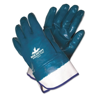 Predator Nitrile Coated Gloves, Large, Blue
