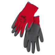 Ninja Flex N9680 15-ga Nylon Rubber-Latex Coated Gloves, Medium, Gray/Red