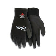 MCR Safety Ninja Ice N9690L HPT palm coated insulated work gloves XL black gray pair