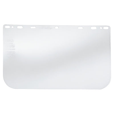 Universal Faceshield, Clear, 15.5 in L, 10 in H, PETG, Uncoated