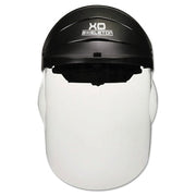XO Skeleton Headgear with Molded Faceshield, Clear, 12-1/2 in L, 9 in H, Polycarbonate, Hardcoat