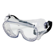 Protective Goggles, Clear/Clear, PVC, Antifog, Chemical Resistant, Indirect Vent