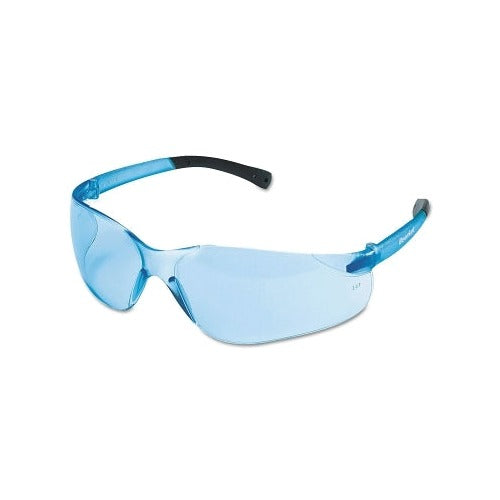 MCR Safety BearKat BK113 safety glasses light blue lens Duramass scratch-resistant wrap-around frame unisex eyewear
