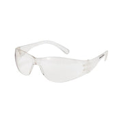 MCR Safety Checklite CL1 frameless safety glasses clear polycarbonate lens uncoated clear frame wraparound safety eyewear