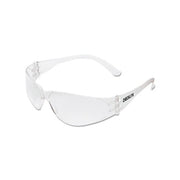 MCR Safety Checklite CL1 frameless safety glasses clear polycarbonate lens anti-fog UV protection clear temples