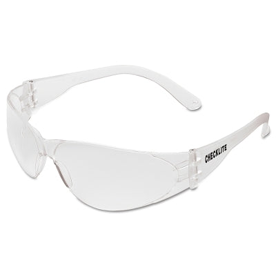 Checklite CL1 Frameless Safety Glasses, Polycarbonate Clear Lens, Duramass, Clear Polycarbonate Temples