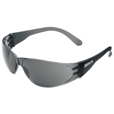 Checklite CL1 Frameless Safety Glasses, Polycarbonate Gray Lens, Duramass, Smoke Polycarbonate Temples