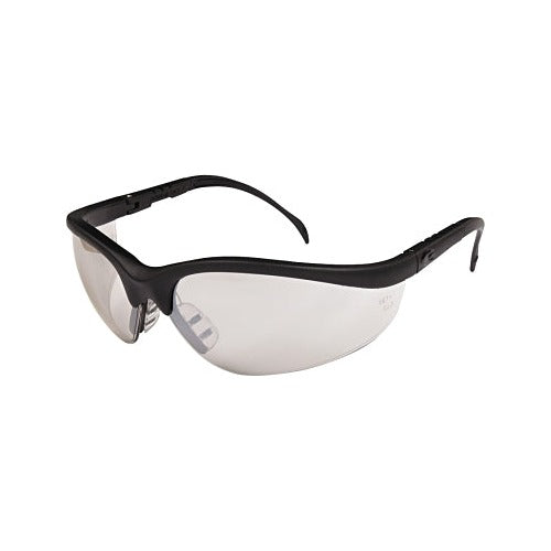 KlondikeKD1 Series Protective Eyewear, I/O Clear Mirror Polycarbonate Lens, Duramass Hard Coat, Black Nylon Frame