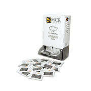 MCR Safety Spec Saver lens cleaning towelettes 5x8.5 in individually wrapped packets in pop-up box lens towelette