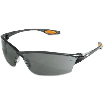 Law 2 Protective Eyewear, Gray Lens, Duramass Hard Coat, Black Frame, Nylon