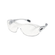 MCR Safety LAW OTG safety glasses clear polycarbonate anti-fog lens wraparound frame over-the-glasses